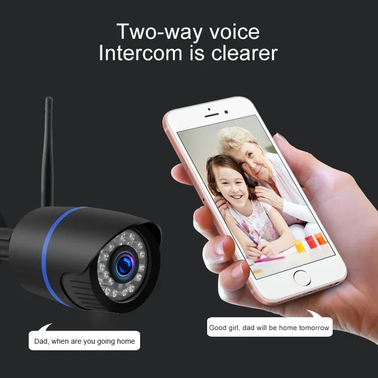 Q4 กล้อง IP ไร้สาย 2.0 ล้านพิกเซล 1080P HD รองรับการตรวจจับการเคลื่อนไหว & เสียงสองทาง & กล้องกลางคืนอินฟราเรด & การ์ด TF, ปลั๊ก US, Q4