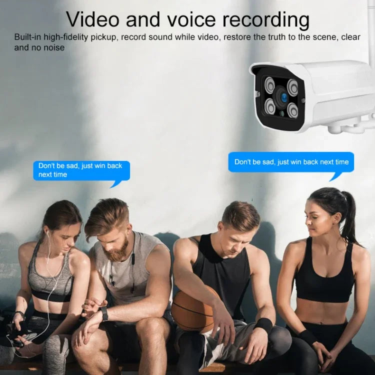 กล้อง IP ไร้สาย Q8 1080P HD รองรับการตรวจจับการเคลื่อนไหว & กลางคืนอินฟราเรด & การ์ด TF, ปลั๊ก AU, Q8