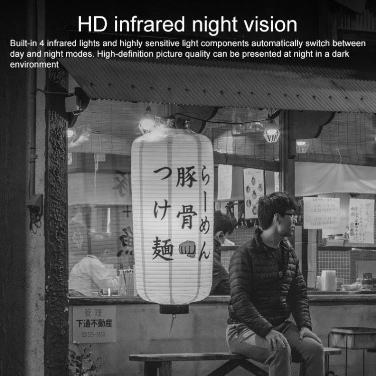 กล้อง IP ไร้สาย Q8 1080P HD รองรับการตรวจจับการเคลื่อนไหว & กลางคืนอินฟราเรด & การ์ด TF, ปลั๊ก AU, Q8