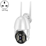 QX33 กล้องพาโนรามา PTZ 360 องศา ความละเอียด 1080P WIFI, รองรับภาพสีเต็มรูปแบบกลางวันและกลางคืน & สื่อสารสองทาง & แจ้งเตือนตรวจจับการเคลื่อนไหว & เล่นวิดีโอ & การ์ด TF 64GB, ปลั๊กออสเตรเลีย, QX33