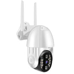 QX33 กล้องพาโนรามา PTZ 360 องศา ความละเอียด 1080P WIFI, รองรับภาพสีเต็มรูปแบบกลางวันและกลางคืน & สื่อสารสองทาง & แจ้งเตือนตรวจจับการเคลื่อนไหว & เล่นวิดีโอ & การ์ด TF 64GB, ปลั๊กออสเตรเลีย, QX33