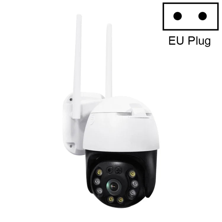กล้อง PTZ WIFI QX36 1080P 3.0MP เลนส์ 3.6 มม. กันน้ำ IP65 หมุน 360 องศา รองรับภาพสีเต็มรูปแบบกลางวันและกลางคืน, สื่อสารสองทาง, ตรวจจับมนุษย์, เล่นวิดีโอซ้ำ, การ์ด TF 128GB, ปลั๊กออสเตรเลีย, QX36