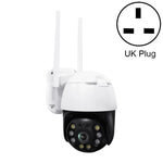กล้อง PTZ WIFI QX36 1080P 3.0MP เลนส์ 3.6 มม. กันน้ำ IP65 หมุน 360 องศา รองรับภาพสีเต็มรูปแบบกลางวันและกลางคืน, สื่อสารสองทาง, ตรวจจับมนุษย์, เล่นวิดีโอซ้ำ, การ์ด TF 128GB, ปลั๊กออสเตรเลีย, QX36