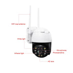 กล้อง PTZ WIFI QX36 1080P 3.0MP เลนส์ 3.6 มม. กันน้ำ IP65 หมุน 360 องศา รองรับภาพสีเต็มรูปแบบกลางวันและกลางคืน, สื่อสารสองทาง, ตรวจจับมนุษย์, เล่นวิดีโอซ้ำ, การ์ด TF 128GB, ปลั๊กออสเตรเลีย, QX36