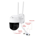 กล้อง PTZ WIFI QX36 1080P 3.0MP เลนส์ 3.6 มม. กันน้ำ IP65 หมุน 360 องศา รองรับภาพสีเต็มรูปแบบกลางวันและกลางคืน, สื่อสารสองทาง, ตรวจจับมนุษย์, เล่นวิดีโอซ้ำ, การ์ด TF 128GB, ปลั๊กออสเตรเลีย, QX36