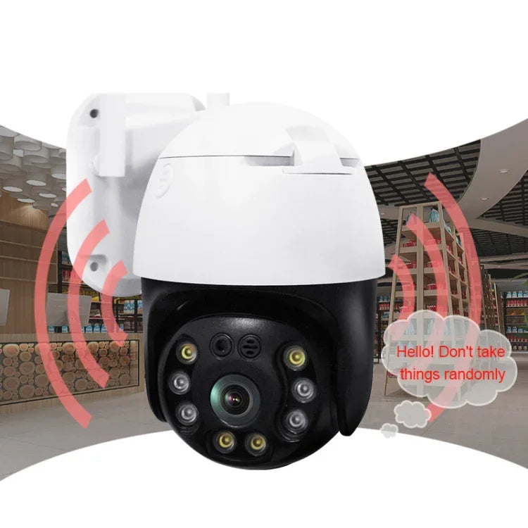 กล้อง PTZ WIFI QX36 1080P 3.0MP เลนส์ 3.6 มม. กันน้ำ IP65 หมุน 360 องศา รองรับภาพสีเต็มรูปแบบกลางวันและกลางคืน, สื่อสารสองทาง, ตรวจจับมนุษย์, เล่นวิดีโอซ้ำ, การ์ด TF 128GB, ปลั๊กออสเตรเลีย, QX36