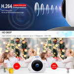 กล้อง IP WiFi ESCAM Q8 960P เลนส์ฟิชอาย 360 องศา 1.3MP รองรับการตรวจจับการเคลื่อนไหว / มองเห็นในที่มืด, ระยะอินฟราเรด 5-10 เมตร, ปลั๊ก AU, ปลั๊ก US, ปลั๊ก EU, ปลั๊ก UK