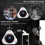 กล้อง IP WiFi ESCAM Q8 960P เลนส์ฟิชอาย 360 องศา 1.3MP รองรับการตรวจจับการเคลื่อนไหว / มองเห็นในที่มืด, ระยะอินฟราเรด 5-10 เมตร, ปลั๊ก AU, ปลั๊ก US, ปลั๊ก EU, ปลั๊ก UK