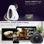 กล้อง IP WiFi ESCAM Q8 960P เลนส์ฟิชอาย 360 องศา 1.3MP รองรับการตรวจจับการเคลื่อนไหว / มองเห็นในที่มืด, ระยะอินฟราเรด 5-10 เมตร, ปลั๊ก AU, ปลั๊ก US, ปลั๊ก EU, ปลั๊ก UK