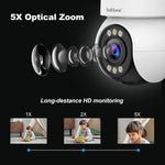 ระบบกล้องรักษาความปลอดภัยบ้านไร้สาย SriHome SH046 ความละเอียด 4.0 ล้านพิกเซล FHD ประหยัดพลังงาน, SH046