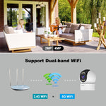 ระบบกล้องรักษาความปลอดภัยบ้านไร้สาย SriHome SH046 ความละเอียด 4.0 ล้านพิกเซล FHD ประหยัดพลังงาน, SH046