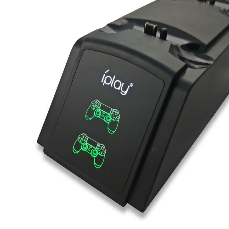 แท่นชาร์จคู่ iplay / แท่นชาร์จจอยคอนสำหรับ Sony Playstation 4 PS4 & Slim PS4 Pro พร้อมจอแสดงผล LED, HBP-119