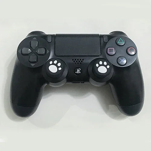 ซิลิโคนปกป้องจอยสติ๊กลายตีนแมวน่ารัก 4 ชิ้น สำหรับจอยเกม PS4 / PS3 / PS2 / XBOX360 / XBOXONE / WIIU