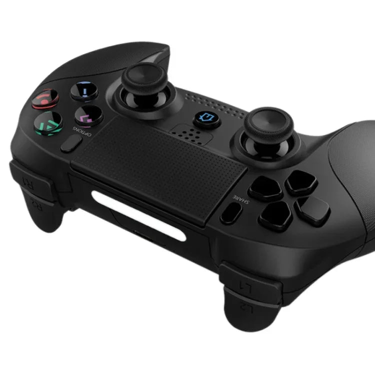 จอยเกมไร้สายสำหรับคอมพิวเตอร์ มอเตอร์คู่ สำหรับ PS4 / PS3, XB-006 สีดำ
