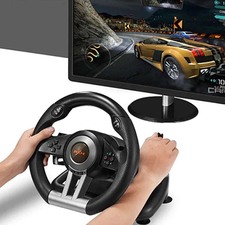 พวงมาลัยเกมแข่ง PXN-V3 สำหรับ PC / PS3 / 4 / Xbox One / Switch, สำหรับ PC / PS3 / 4 / Xbox One / Switch
