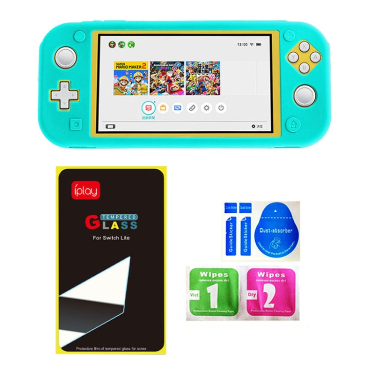 เคสซิลิโคนปกป้องเต็มรูปแบบพร้อมฟิล์มกันรอยหน้าจอสำหรับ Switch Lite จาก iPLAY