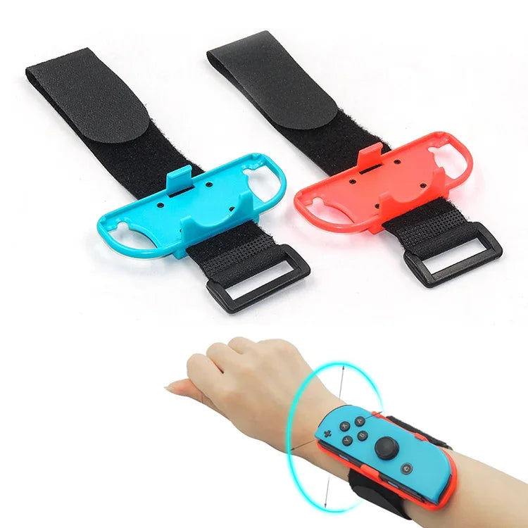 สายรัดข้อมือเต้นรำยืดหยุ่นปรับได้ 1 คู่สำหรับ Nintendo Switch สายรัดข้อมือ