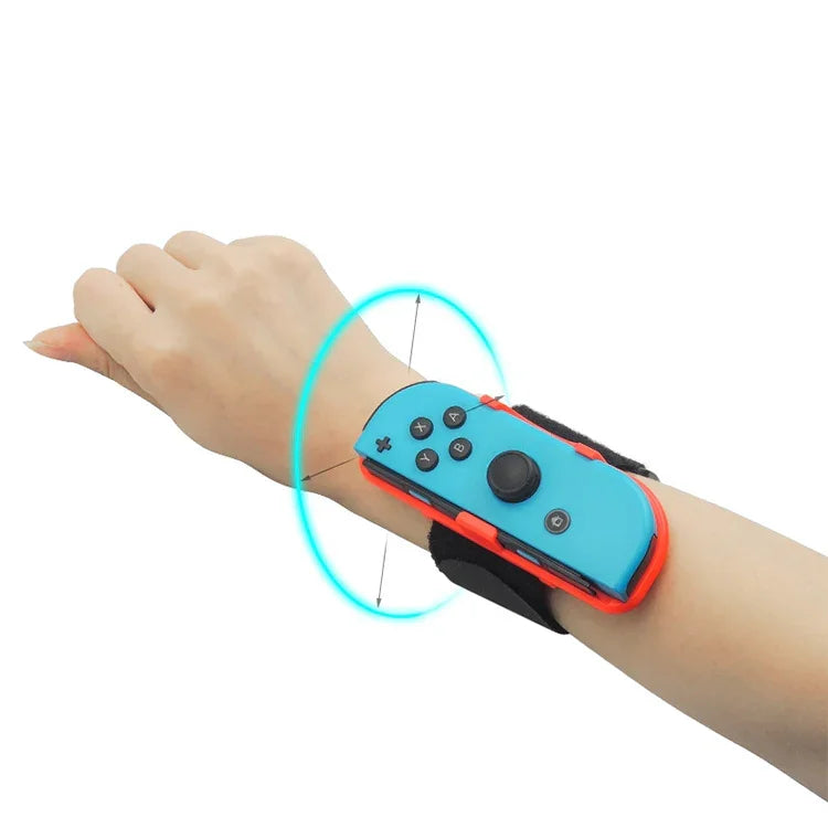 สายรัดข้อมือเต้นรำยืดหยุ่นปรับได้ 1 คู่สำหรับ Nintendo Switch สายรัดข้อมือ