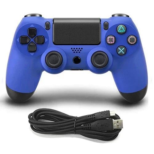 จอยเกมมีสายสำหรับ Sony PS4, สีน้ำเงิน, ขาว, ดำ