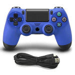 จอยเกมมีสายสำหรับ Sony PS4, สีน้ำเงิน, ขาว, ดำ