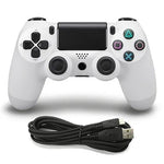 จอยเกมมีสายสำหรับ Sony PS4, สีน้ำเงิน, ขาว, ดำ