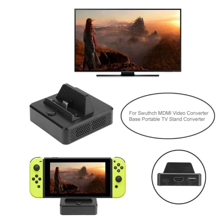 สถานีแปลงสัญญาณวิดีโออเนกประสงค์พร้อมที่ยึดสำหรับ Switch, สถานีแปลงสัญญาณ