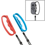 ด้ามจับเล็ก iPlay สำหรับเกมมิ่ง จอยเกมพร้อมสายรัด สำหรับ Switch Joy-Con, สีดำ, แดง