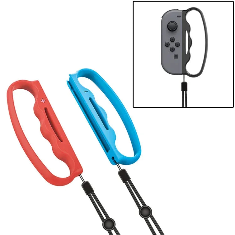 ด้ามจับเล็ก iPlay สำหรับเกมมิ่ง จอยเกมพร้อมสายรัด สำหรับ Switch Joy-Con, สีดำ, แดง