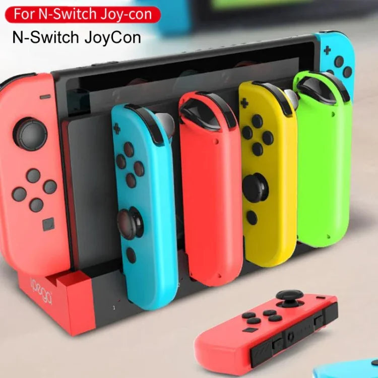 แท่นชาร์จจอยเกม iPega PG-9186 พร้อมที่วางและไฟแสดงสถานะ สำหรับ Nintendo Switch Joy-Con, PG-9186