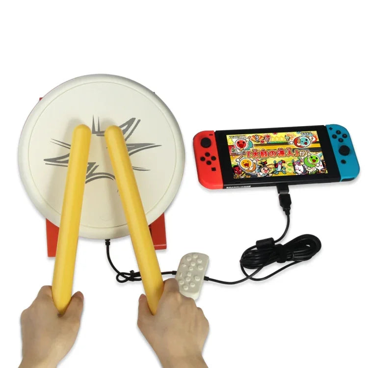 จอยคอนโทรลเลอร์กลองเกม DOBE TNS-1867 ชุดกลองไทโกะสำหรับ Nintendo Switch, สำหรับ Nintendo Switch