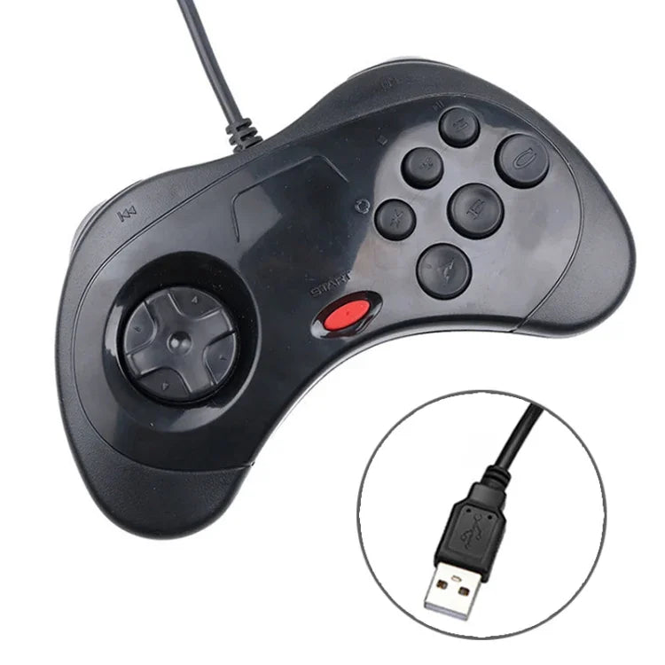 จอยเกมคอนโทรลเลอร์ USB สำหรับ Sega Saturn