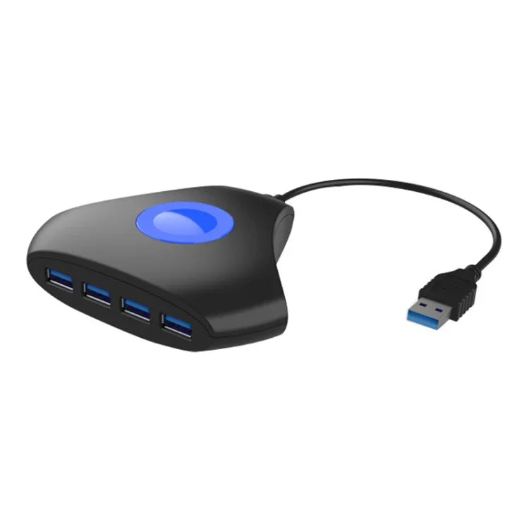 ตัวแปลงฮับ 4 in 1 KJH P5-015 USB 3.0 พร้อมไฟสีน้ำเงิน ตัวขยาย ตัวแยก ตัวชาร์จ สำหรับ PS5 / Xbox Series X, KJH P5-015