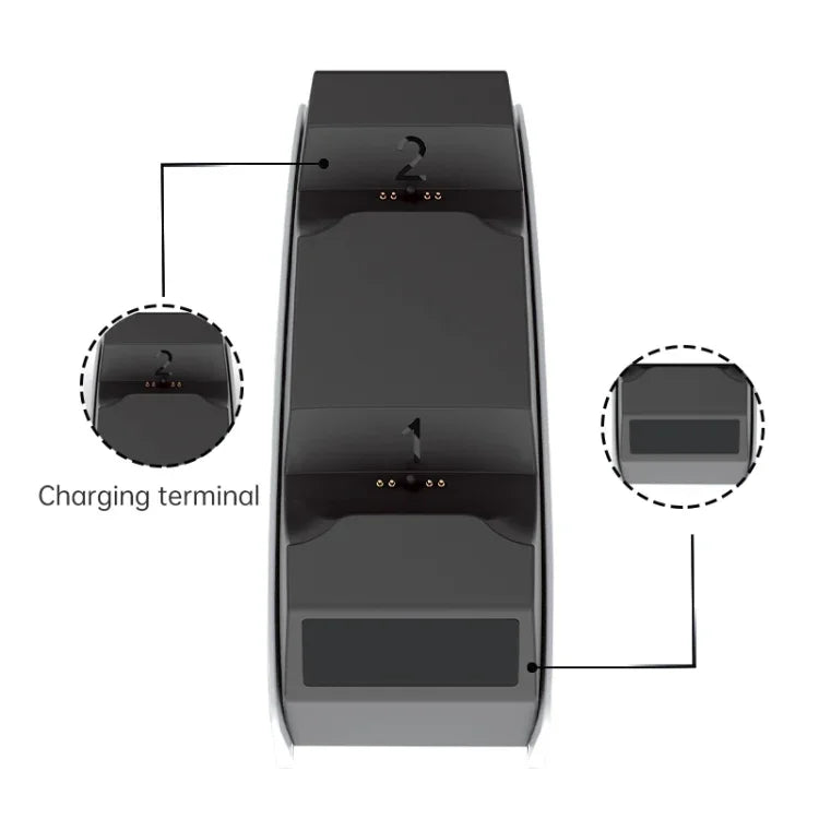 แท่นชาร์จที่นั่งคู่สำหรับจอยเกม iPlay HBP-245 สำหรับ PS5, HBP-245