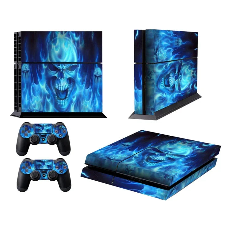 สติกเกอร์ฟิล์มกันรอยลายแฟชั่นลาย Dokuro สำหรับ Sony PS4, ลาย Dokuro