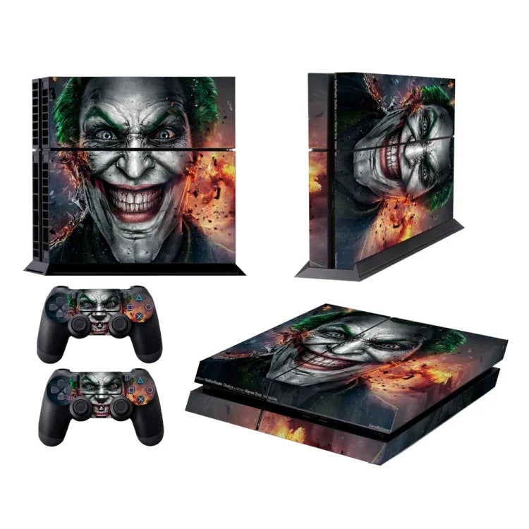 สติกเกอร์ฟิล์มกันรอยลาย Clown Bucky สีแฟชั่นสำหรับ Sony PS4, ลาย Clown Bucky