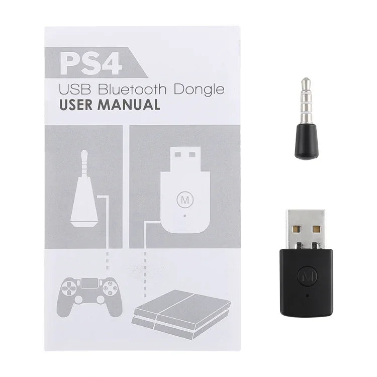 อะแดปเตอร์บลูทูธ 3.5 มม. & USB ตัวรับและส่งสัญญาณสำหรับ Sony PlayStation PS4, สำหรับ PS4
