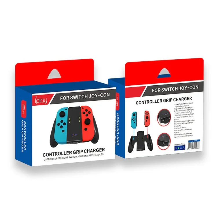 ที่จับจอยสติ๊ก iplay S005 พร้อมแท่นชาร์จสำหรับ Nintendo Switch Joy-Con