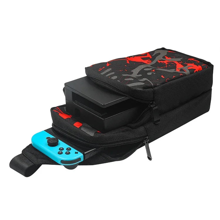 iplay HBS-167 กระเป๋าสะพายไหล่แบบพกพาสำหรับ Nintendo Switch, HBS-167