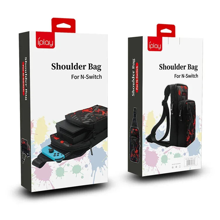 iplay HBS-167 กระเป๋าสะพายไหล่แบบพกพาสำหรับ Nintendo Switch, HBS-167