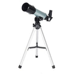 F36050 กล้องโทรทรรศน์ดาราศาสตร์พกพาคุณภาพสูงพร้อมขาตั้งอลูมิเนียมอัลลอยด์ (สีเงิน), F36050