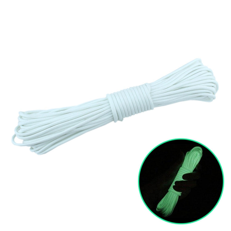 20m 9-Core Nylon+Polyester Full-light Outdoor Camping Tent Rescue Bundled Fluorescent Climbing Rope, 20m White, 20m Yellow, 20m Pink, 20m Green