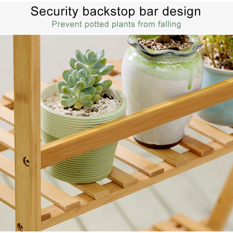 Bamboo 3-Tier Hanging Plant Stand Planter Shelves Flower Pot Storage Rack Folding Display Shelving Plants Shelf, Width: 70cm, 3-Tier Width: 70cm(Green), 3-Tier Width: 70cm(White), 3-Tier Width: 70cm(Apricot)