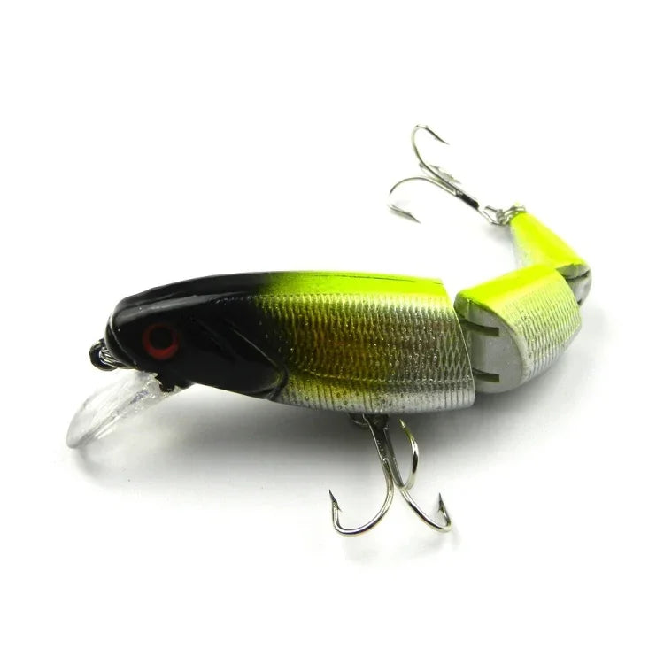 เหยื่อปลอมแข็งพลาสติกหลายท่อน HENGJIA JM001-X 10.5cm 14g พร้อมตะขอสามง่าม ส่งสีสุ่ม JM001-X 10.5cm
