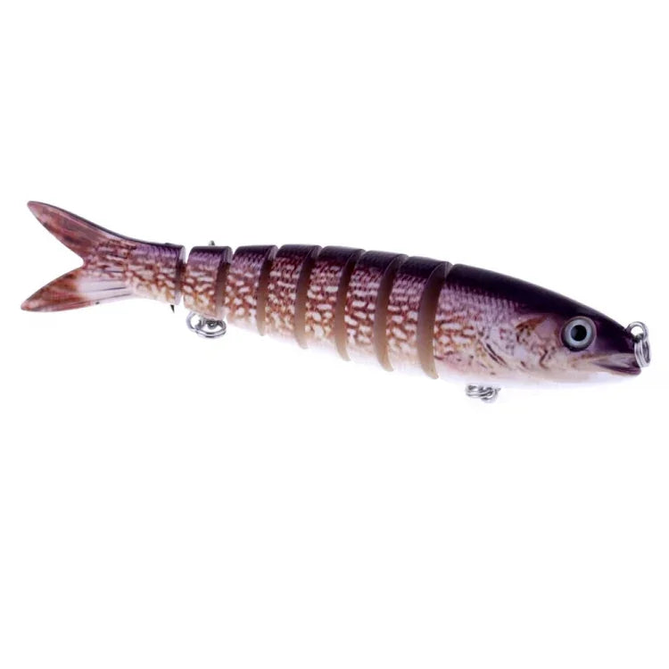 เหยื่อปลอมแข็งพลาสติกหลายท่อน HENGJIA JM024-X 6# 13.6cm 18.7g พร้อมตะขอสามง่าม ส่งสีสุ่ม JM024-X 6# 13.6cm