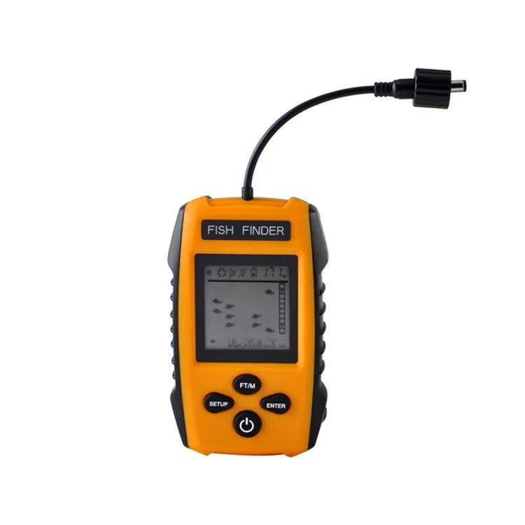 เครื่องหาปลาสายไฟแบบพกพาพร้อมเซ็นเซอร์โซนาร์และจอแสดงผล LCD, เครื่องหาปลา