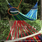 เปลผ้าใบสำหรับคนเดียวแบบพกพากลางแจ้ง ป้องกันการพลิกคว่ำ เตียงชิงช้าแบบชายหาดพร้อมไม้ขนาด: 185 x 80 ซม., ขนาด: 185 x 80 ซม., ขนาด: 185 x 80 ซม. (แดง)