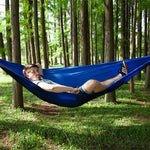 Portable Outdoor Parachute Hammock with Mosquito Nets, Army Green, Black, Dark Blue + Baby Blue, Pink Blue, Green, Blue