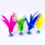 ของเล่นออกกำลังกายเท้าปิงปองขนนกไก่งวง 5 ชิ้น, ส่งสีสุ่ม
