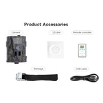 HT-001 กล้องติดตามล่าสัตว์อินฟราเรดกันน้ำ IP54 ความละเอียด 1MP พร้อมโปรแกรม Novatek96220 มุมกว้าง 120 องศา มุมตรวจจับ PIR 100 องศา, HT-001