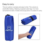 Aotu AT6241 เบาะลมเป่าลมสำหรับตั้งแคมป์กลางแจ้ง ที่นอนลม TPU ขนาด: 190x57x5.5 ซม. สีฟ้า